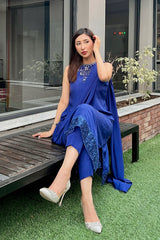 Ultramarine Saree-shirt